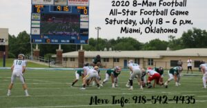 Oklahoma 8-Man Football Game set for July 18th in Miami, OK