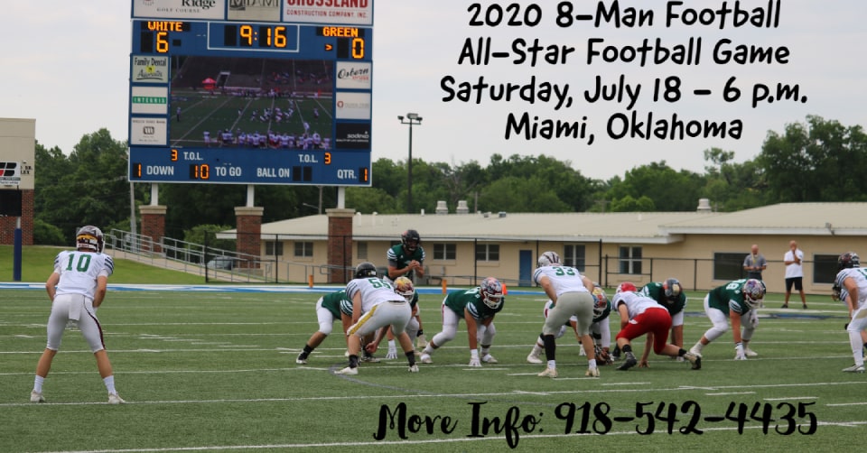 Oklahoma 8-Man Football Game set for July 18th in Miami, OK